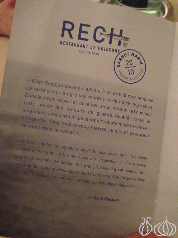 RECH: Alain Ducasse's Approach to Seafood :: NoGarlicNoOnions ...